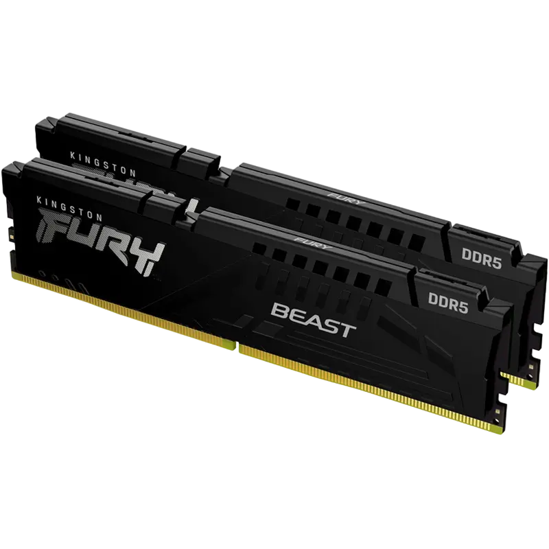 Оперативная память Kingston FURY Beast, DDR5 SDRAM, 6000 МГц, 32 Гб, KF560C30BBK2-32