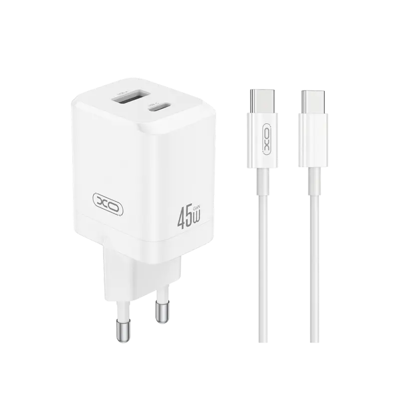 Зарядное устройство XO CE36+ USB-C, 45Вт, Белый