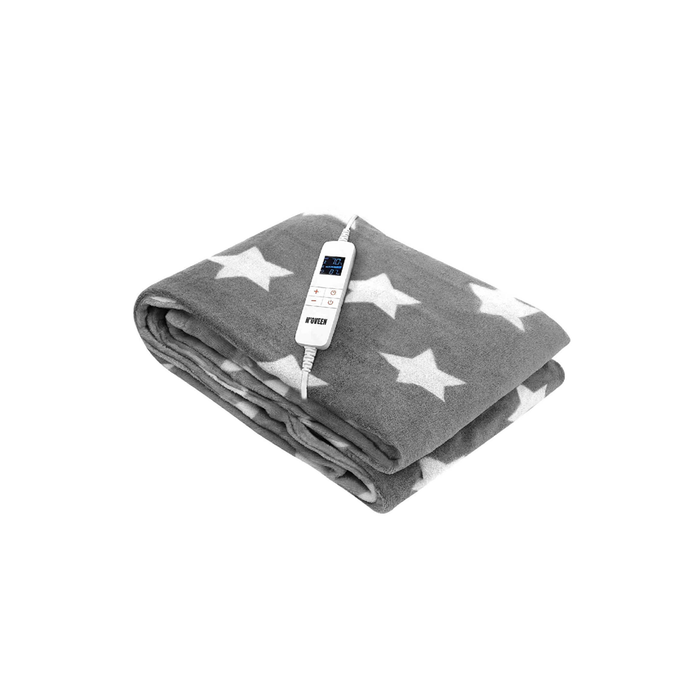 NOVEEN Electric Heated Blanket EB651 Grey Star 180x130 cm