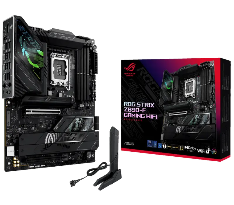Материнская плата ASUS ROG STRIX Z890-F GAMING WIFI, LGA1851, Intel Z890, ATX
