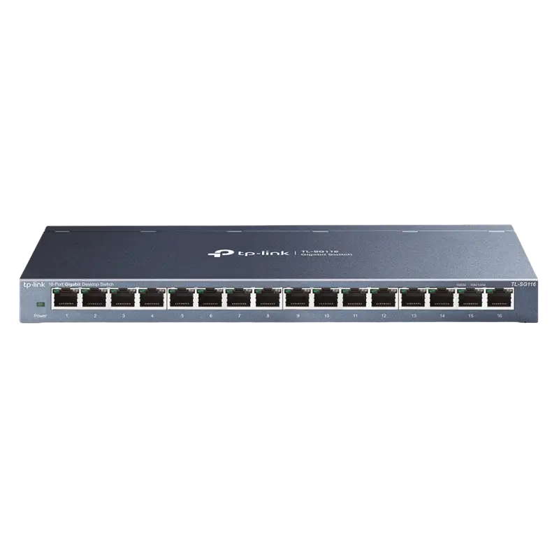Сетевой коммутатор TP-LINK TL-SG116, 16x 10/100/1000 Мбит/с,Роутеры, Модемы, свичь, usb на lan