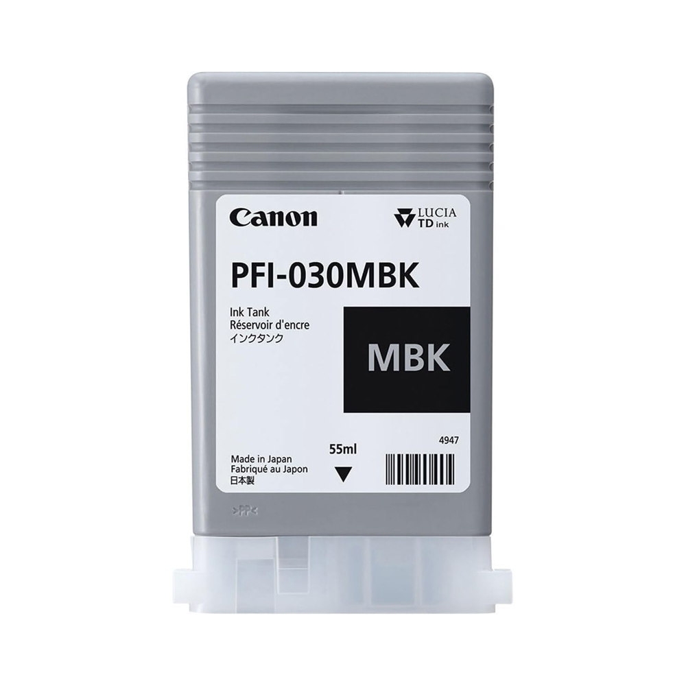 Canon PFI-030MBK (3488C001) Ink Cartridge, Matte Black