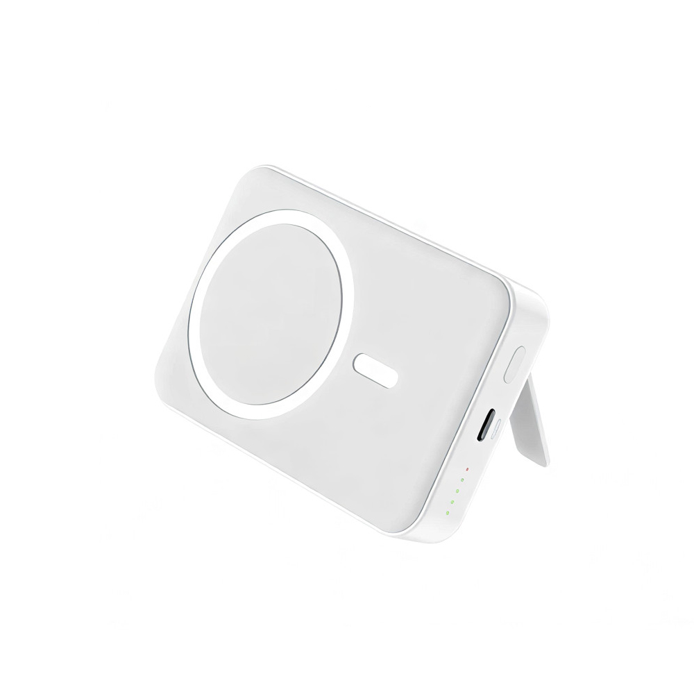 Foneng Power Bank Foldable Kickstand Magnetic Wireless 10000 mAh, 15W+ PD20W, White