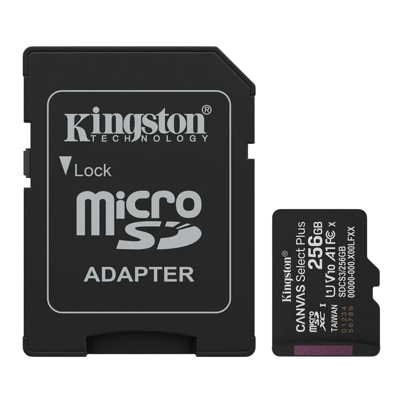 Карта памяти Kingston Canvas Select Plus, 256Гб (SDCS3/256GB), клавиатуры ,мышки ,веб камера ,коврики ,флешки , 16gb, 32gb,64gb,128gb,256gb,512,microsd,sd