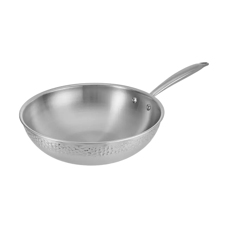 Сковорода WOK RESTO 95004, 28см, Нержавеющая сталь