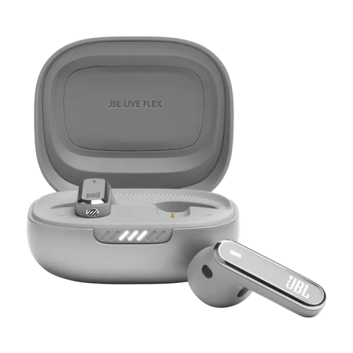 Наушники JBL LIVE Flex, Серебристый