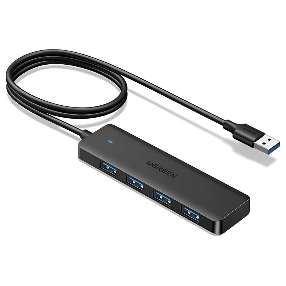 UGREEN HUB 4in1 USB-A to 4*USB-A3.0, 1.0m | CM219, Black