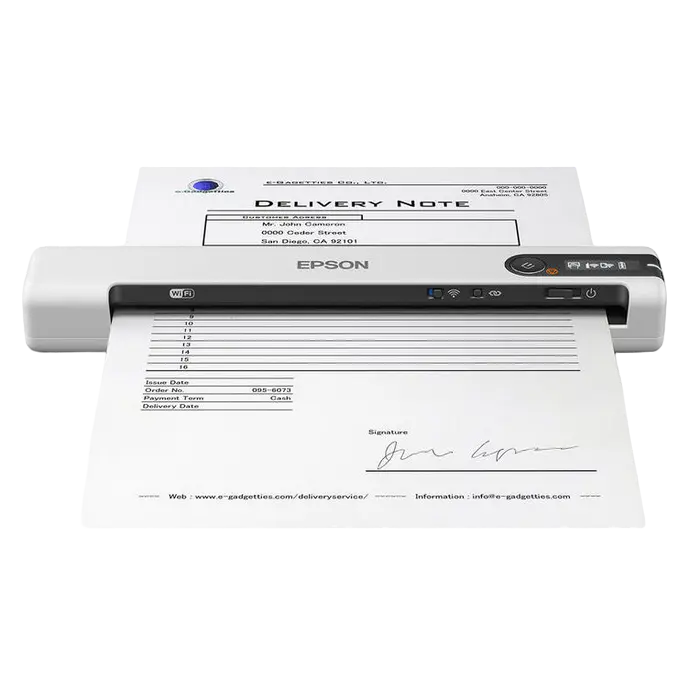 Мобильный Сканер Epson DS-80W, A4, Белый