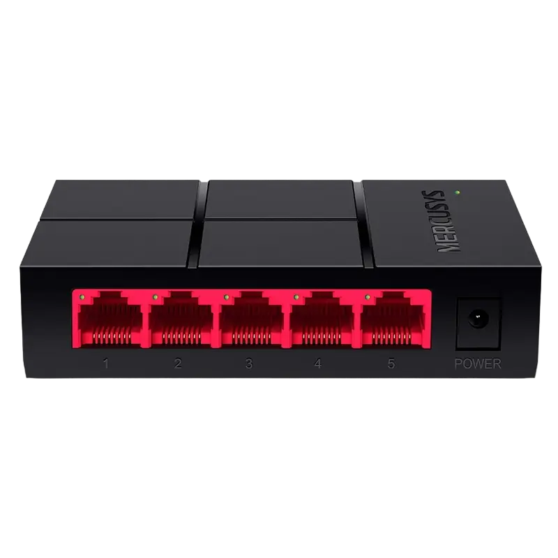 Сетевой коммутатор MERCUSYS MS105G, 5x 10/100/1000 Мбит/с,Роутеры, Модемы, свичь, usb на lan
