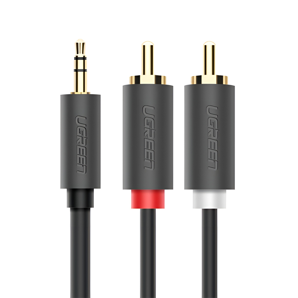 UGREEN Cable Audio/AUX 3.5mm Male to 2xRCA Male 1.5M | AV102, Gray