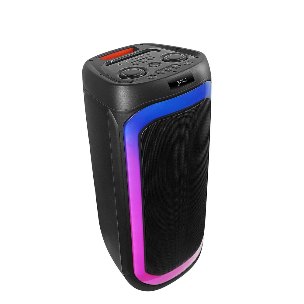 Eden Party Speaker ED-839 80W with 2 Wireless Microphones, H=72cm, Black