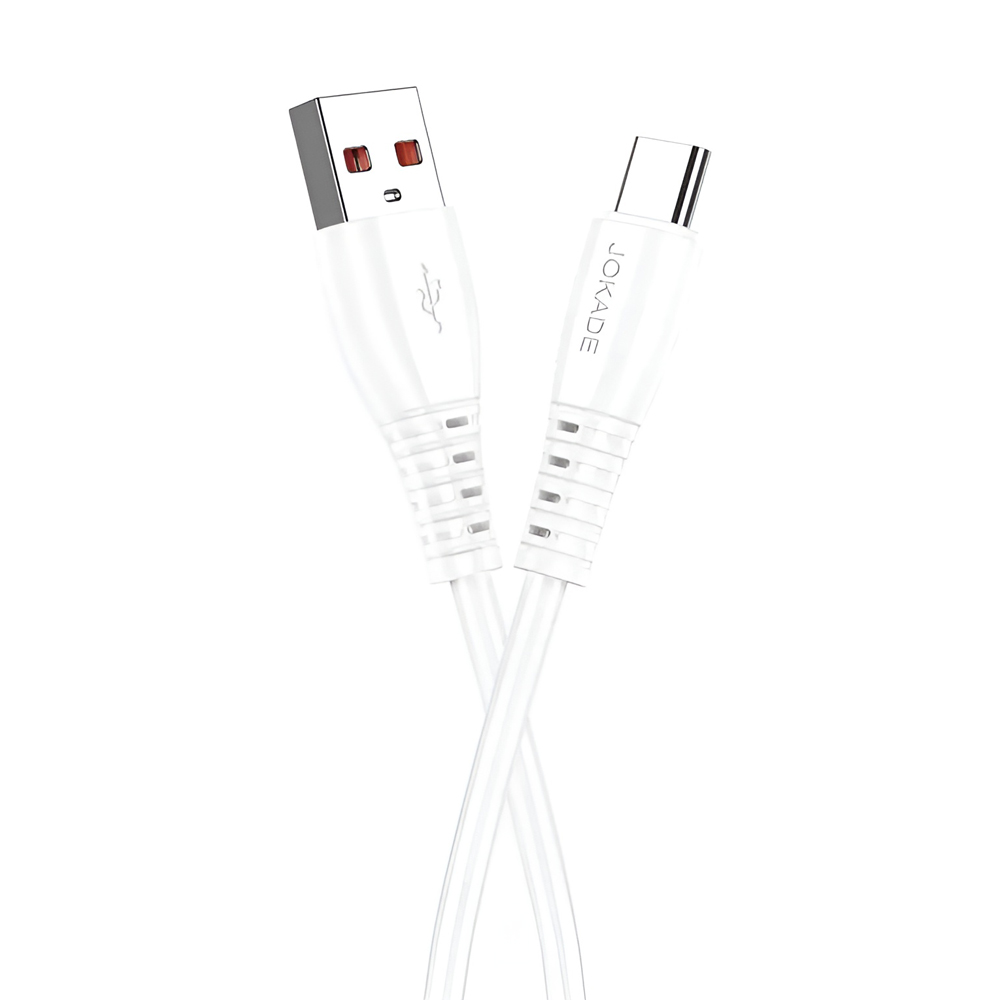 Jokade Cable USB-A to Type-C 5A 1M JA043, White