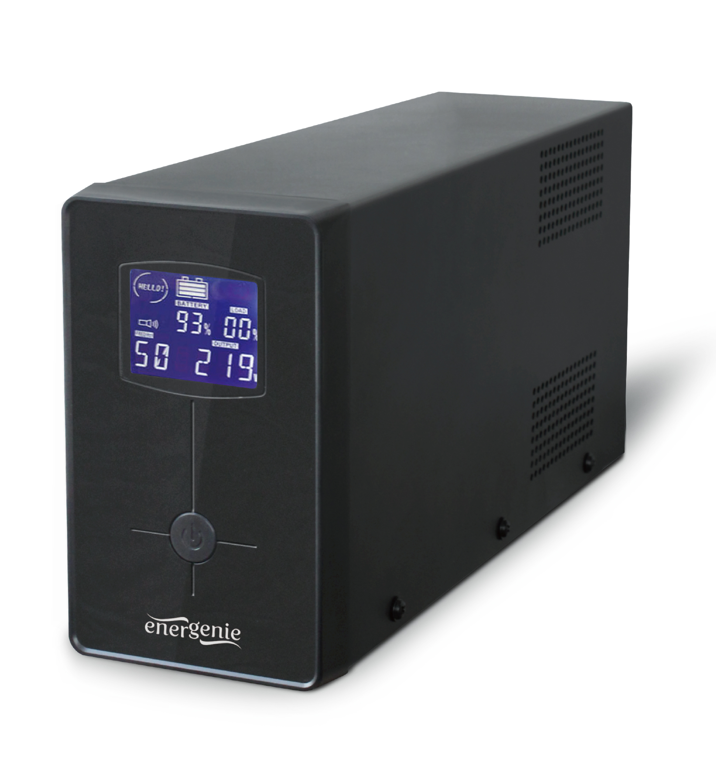 Gembird EnerGenie EG-UPS-033, LCD display, 1200VA / 720W, UPS with AVR, Output sockets: 3 pcs x C13,, удлинители, ups, стабилизаторы