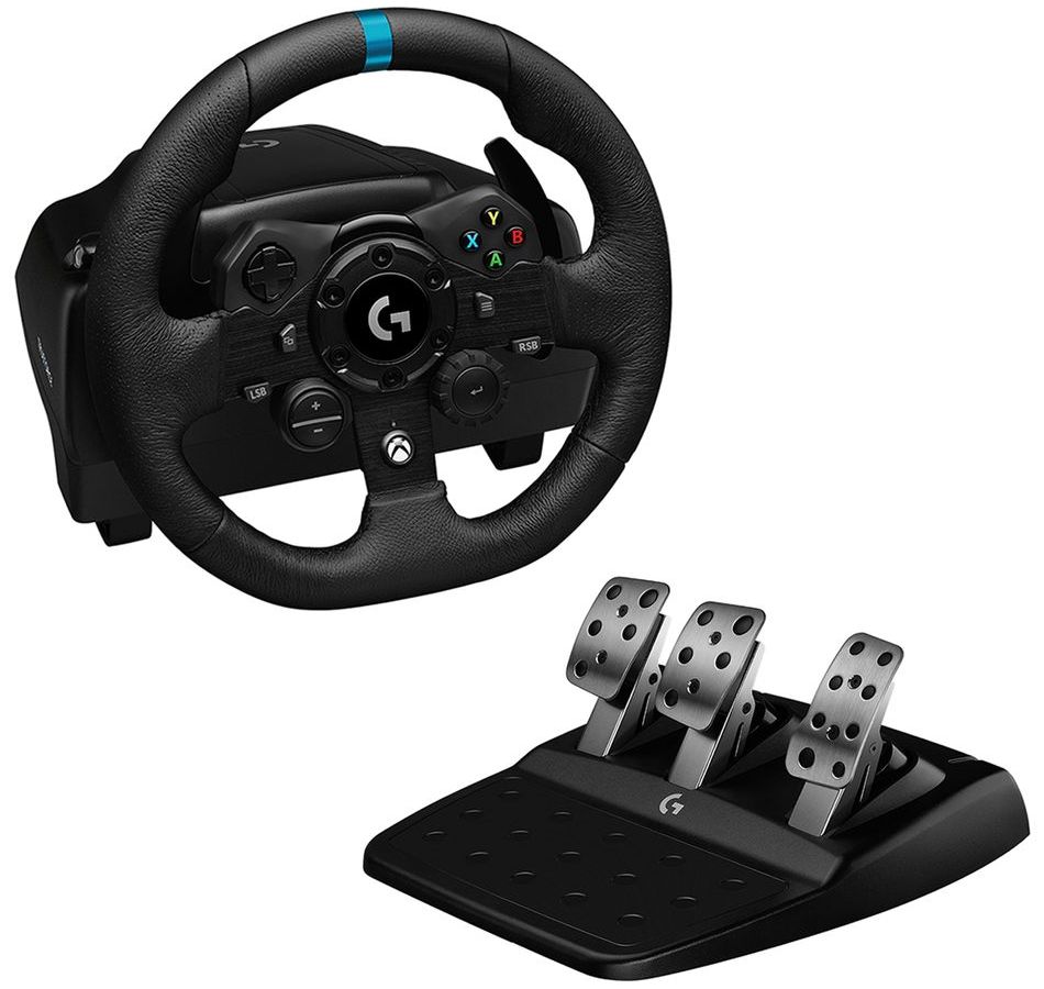 Wheel Logitech Driving Force Racing G923, for Xbox, 900 degree, Pedals, Dual-Motor Force Feedback
