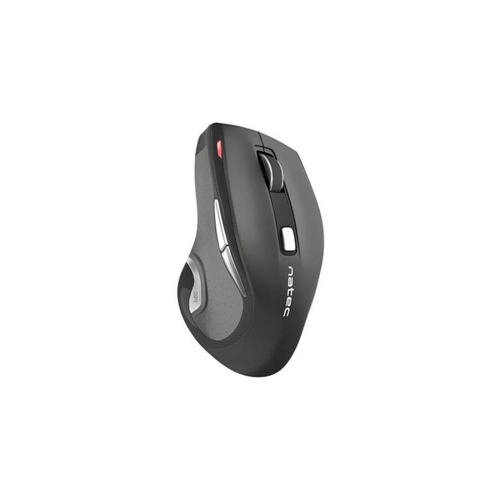 Natec Mouse Jaguar, 2400 DPI, Optical Wireless, Blue Sense, Black-Grey