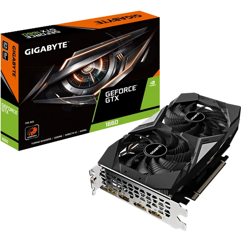 Видеокарта Gigabyte GV-N1660D5-6GD