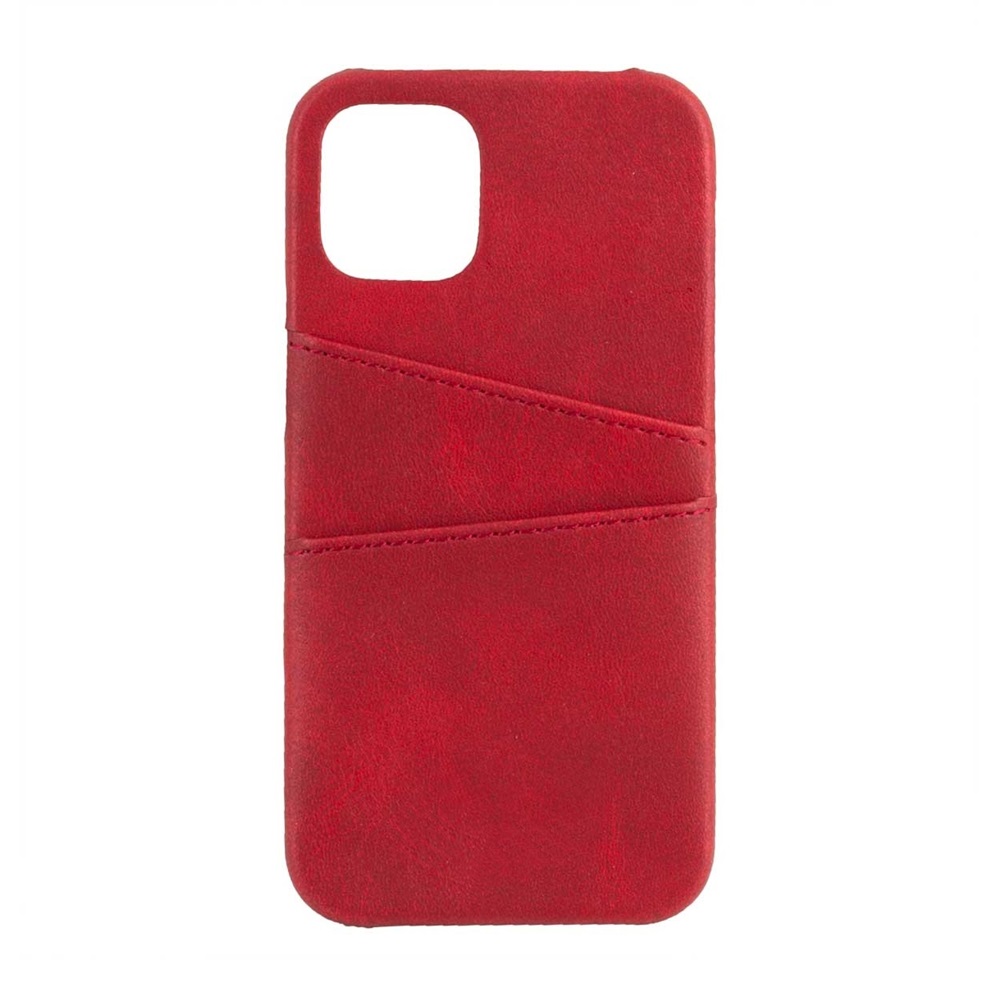 Helmet Case Leather with Pocket iPhone 11 Pro Max, Red