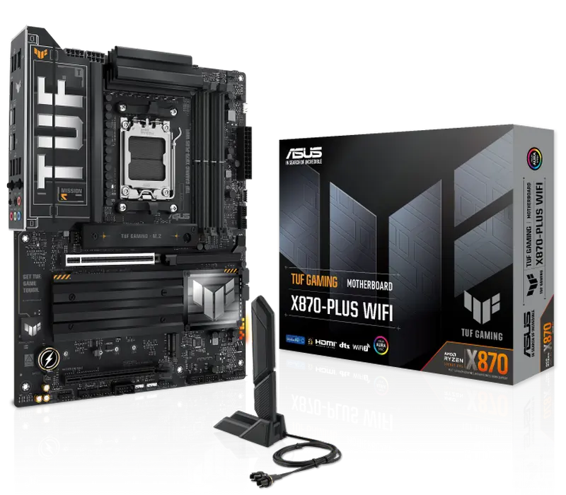 Материнская плата ASUS TUF GAMING X870-PLUS WIFI, AM5, AMD X870, ATX