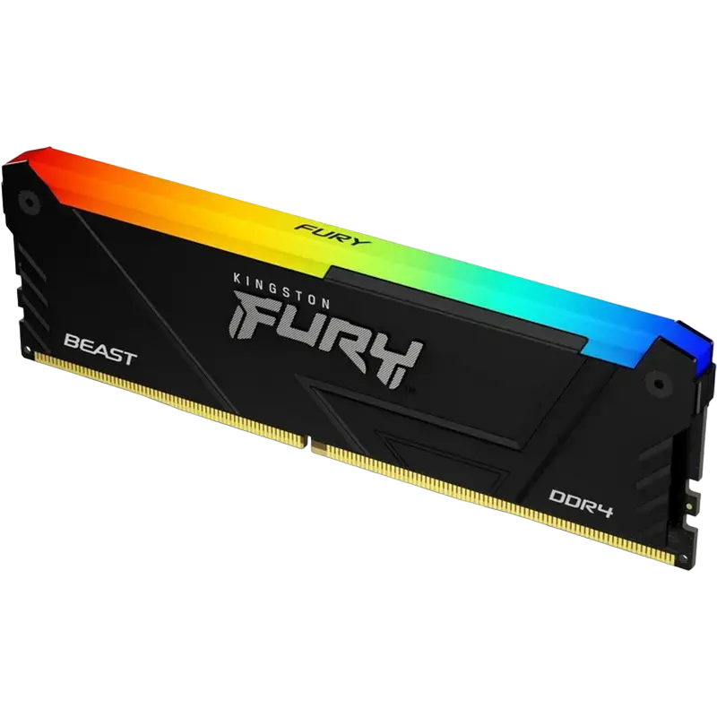 Оперативная память Kingston FURY Beast RGB, DDR4 SDRAM, 3200 МГц, 16Гб, KF432C16BB12A/16,процессоры ,оперативная память, ssd, M2, hdd, кейсы