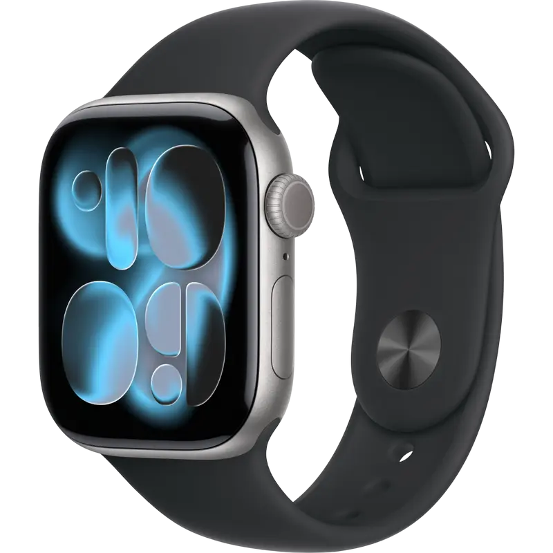 Умные часы Apple Watch Series 11, 42мм, Космический серый, iphone, xiaomi, samsung, oppo, чехол, стекло