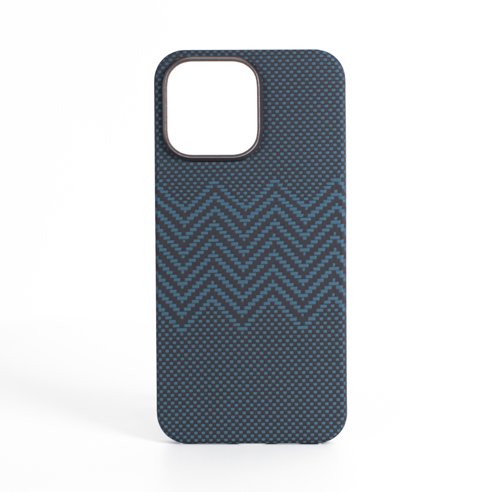 VANTA Case Carbon Ring Weaving M Magsafe for  iPhone 16 Pro, M-Blue