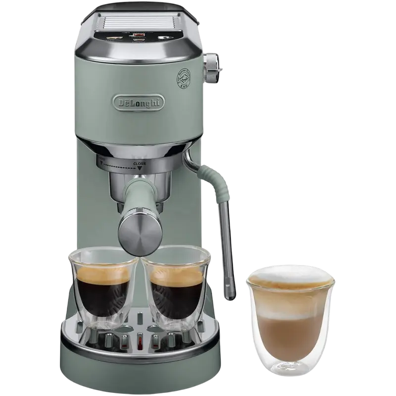 Кофеварка рожковая DeLonghi EC890GR, 1450Вт, Зелёный
