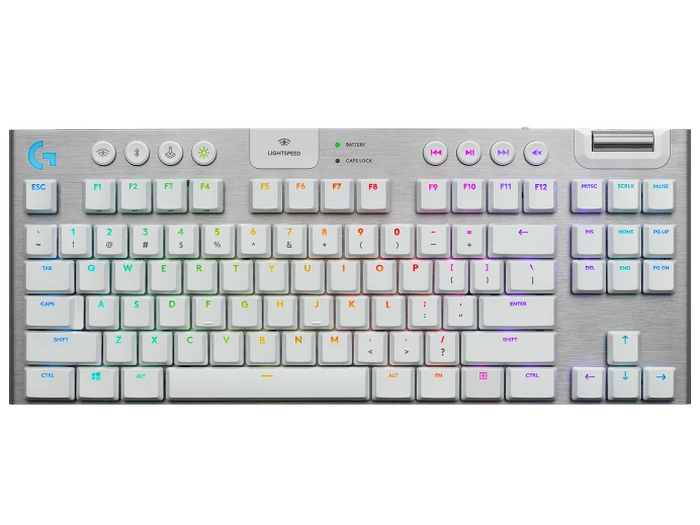 Клавиатура Logitech G915 TKL, Беспроводное, Белый