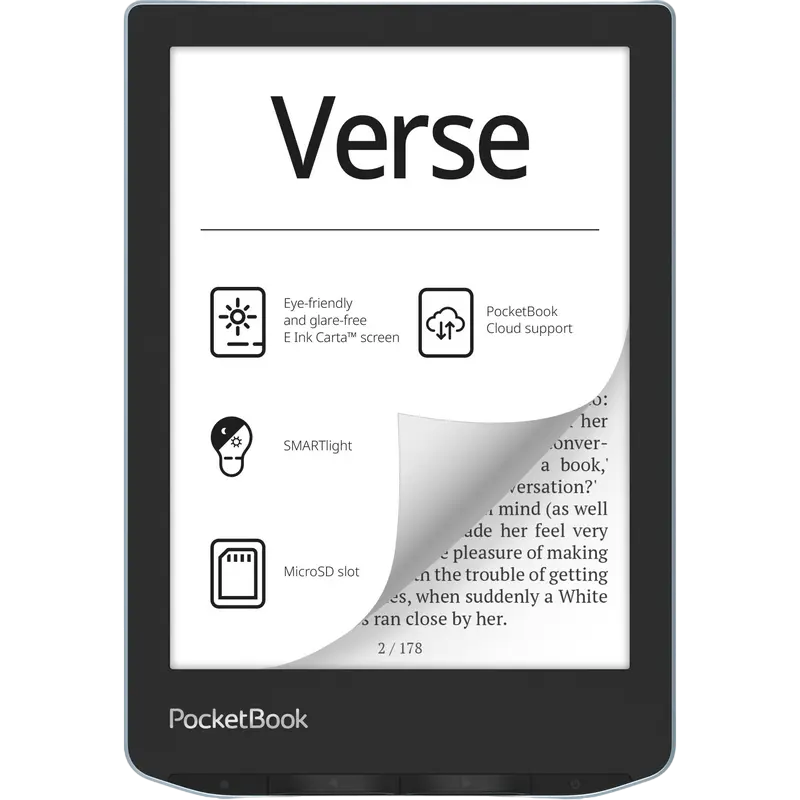 Электронная книга PocketBook Verse 629, Ярко-голубой, acer,asus,lenovo,hp,dell,планшеты,чехол для планшета, подставка для ноутбука, зарядка для ноутбука