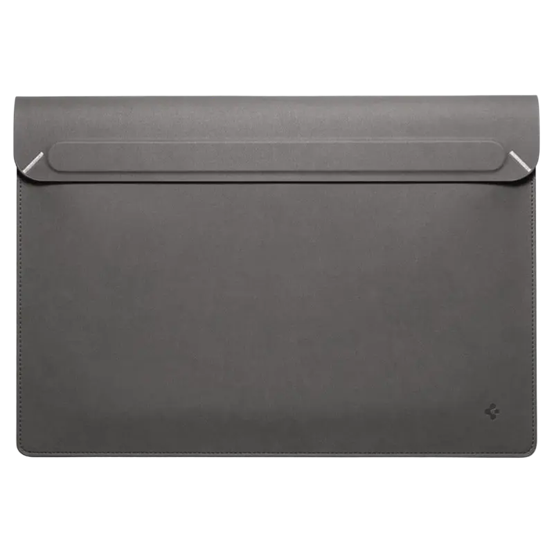 Футляр для ноутбука Spigen Valentinus 15-16", Искусственная кожа, Серый