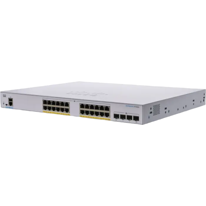 Сетевой коммутатор Cisco CBS250-24FP-4X, 24x 10/100/1000 Мбит/с,Роутеры, Модемы, свичь, usb на lan