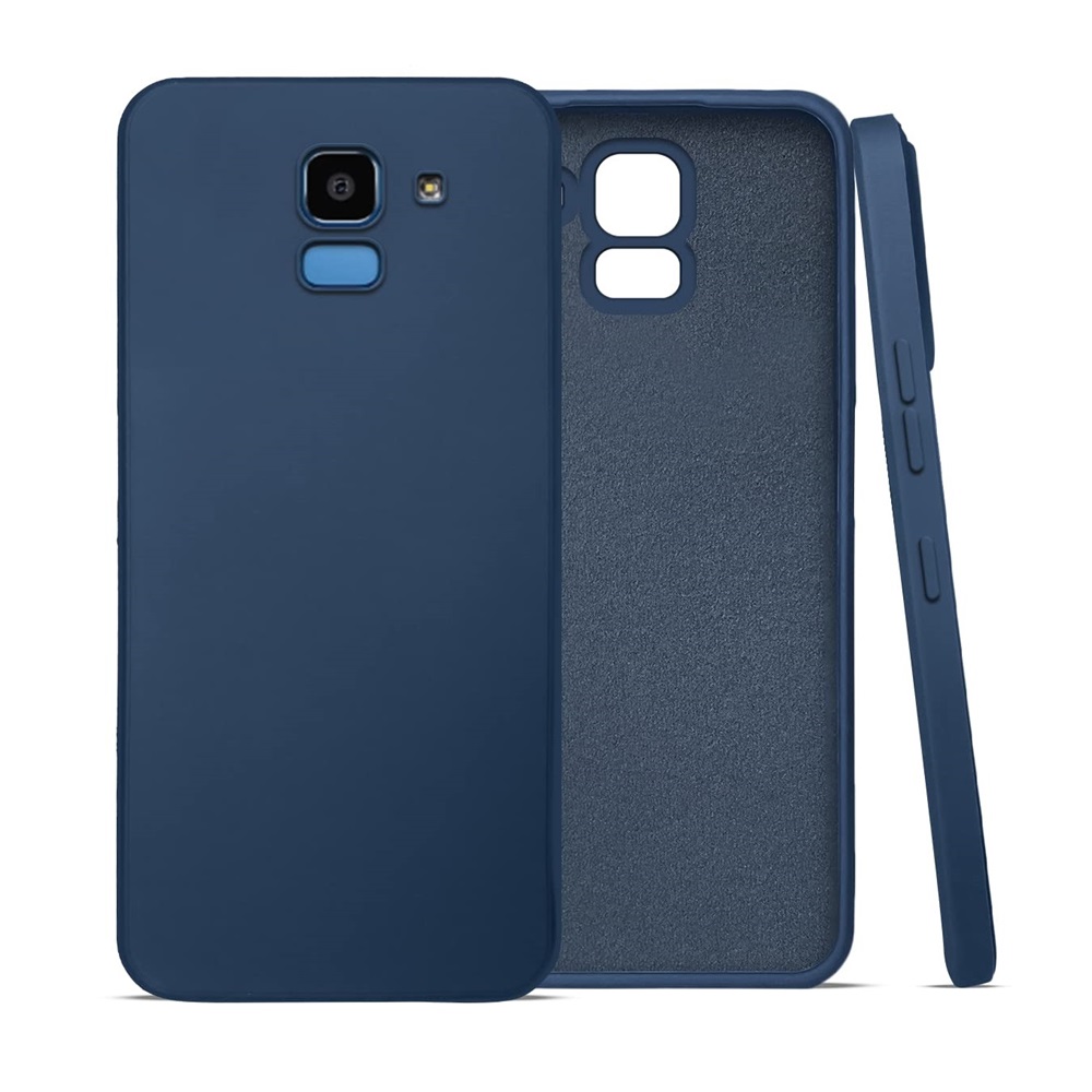 Helmet Case TPU Suede Samsung J6 (2018), Dark Blue