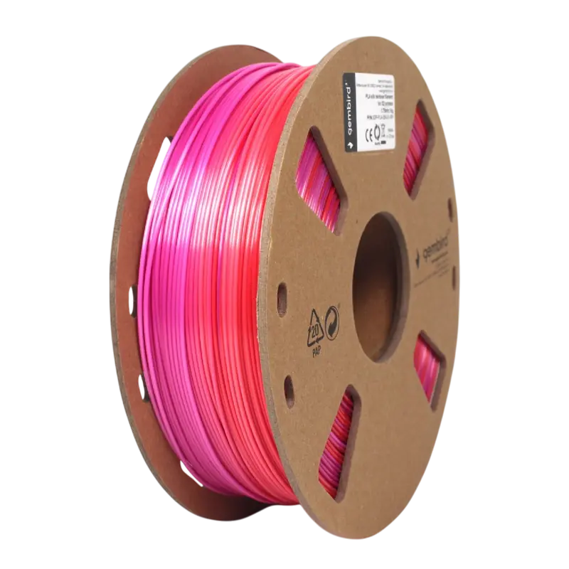 Нить для 3D-принтера Gembird 3DP-PLA-SK-01-RP, PLA, Красный | Фиолетовый, 1.75 мм, 1кг