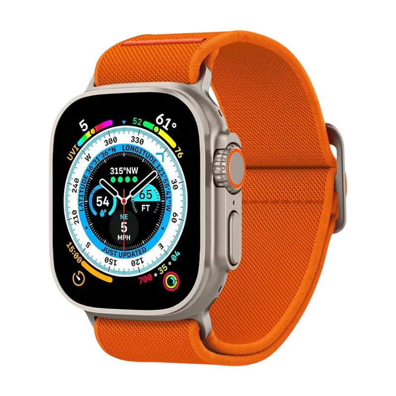 Ремешок для часов Spigen Lite Fit Ultra, Нейлон, Оранжевый, iphone, xiaomi, samsung, oppo, чехол, стекло