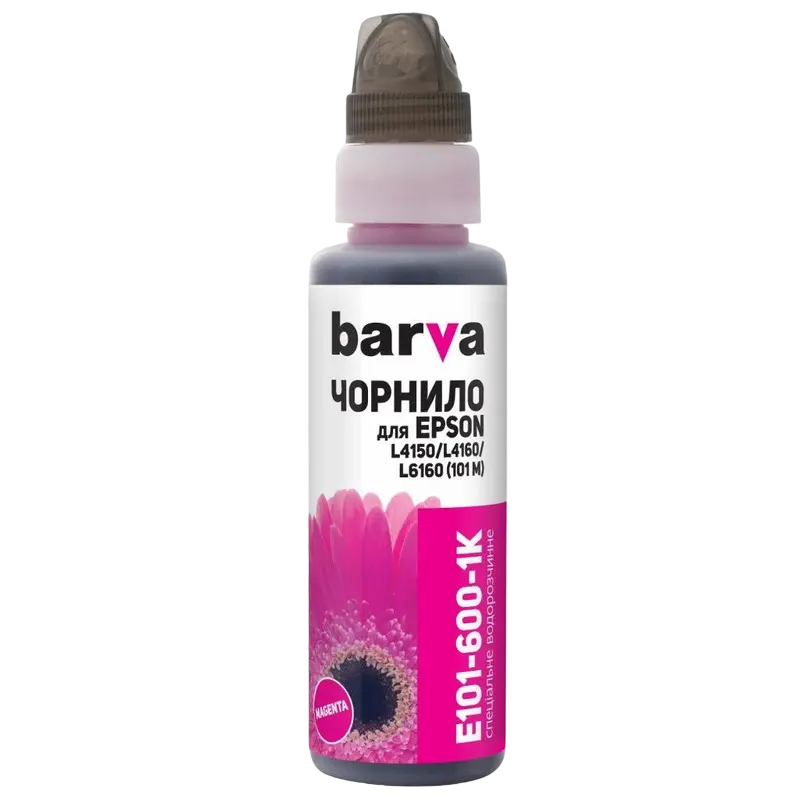 Контейнер с чернилами Barva E101-600, 100мл, Пурпурный,бумага ,чернила, Opc, тонер, dvd, duracell, батарейки