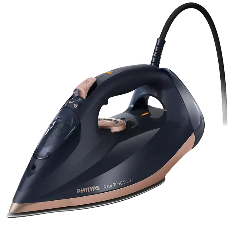 Утюг PHILIPS DST7510/80, 3200Вт, Синий Золотой