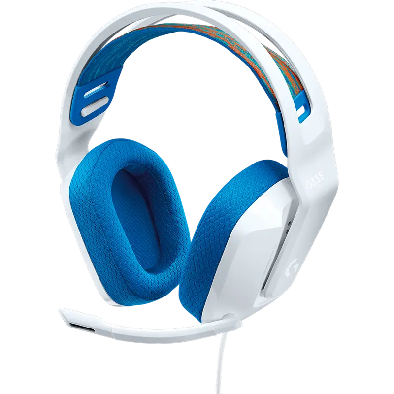 Игровая Гарнитура Logitech G335, Проводной аналоговый, Белый