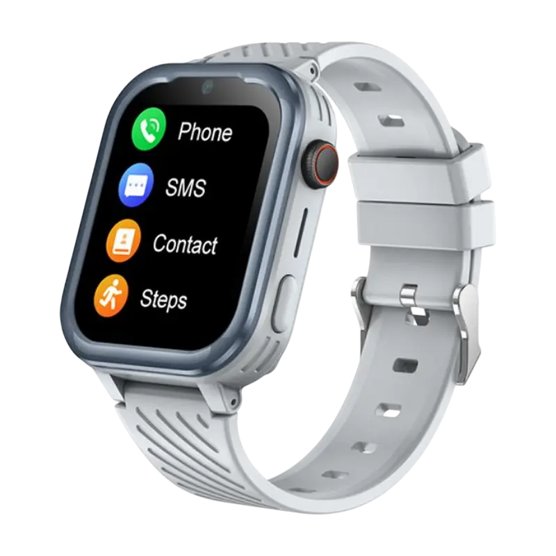 Детские часы Wonlex KT15 Pro, Серый, iphone, xiaomi, samsung, oppo, чехол, стекло