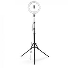 Hama 4659 "SpotLight Steady 120 II" LED Ring Light, Set for Smartphone, Tripod, 12" 4659