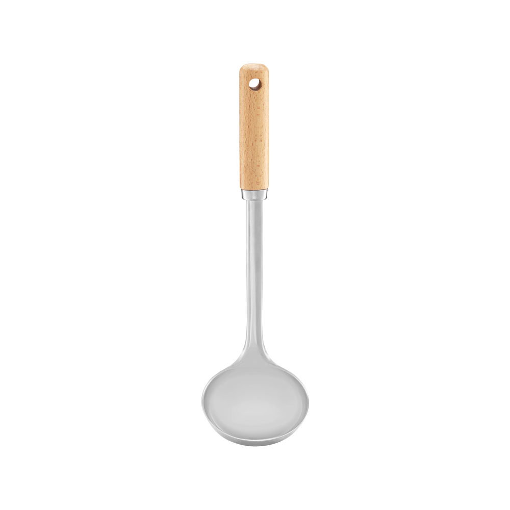 Ambition, Ladle,Natural, 29.8X9.3X5 Cm, Steel, Wood