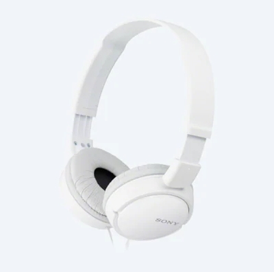 Headphones SONY MDR-ZX110AP, Mic on cable, 4pin 3.5mm jack L-shaped, Cable: 1.2m, White Headphones SONY MDR-ZX110AP, Mic on cable, 4pin 3.5mm jack L-shaped, Cable: 1.2m, White