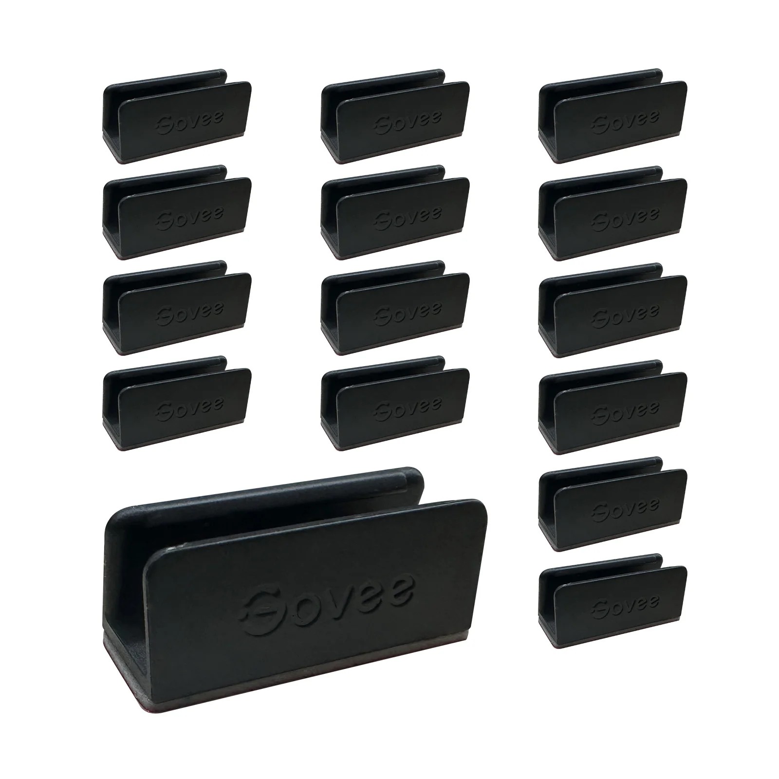 Крепления для светодиодной ленты GOVEE Neon Rope Light 2 Bracket, 20 pcs in one pack, Black, Plastic