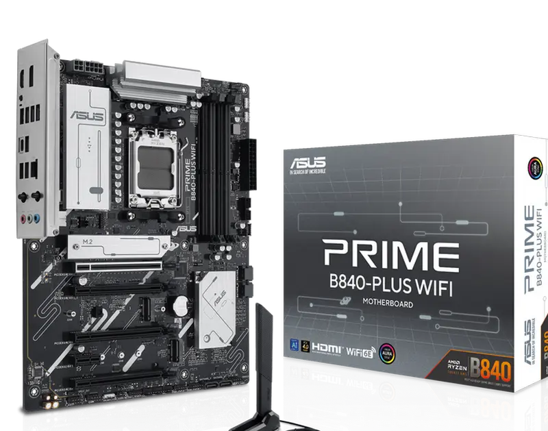 Материнская плата ASUS PRIME B840-PLUS WIFI, AM5, AMD B840, ATX,процессоры ,оперативная память, ssd, M2, hdd, кейсы