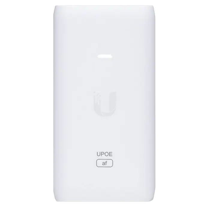 PoE Инжектор Ubiquiti U-POE-AF, Белый,Роутеры, Модемы, свичь, usb на lan