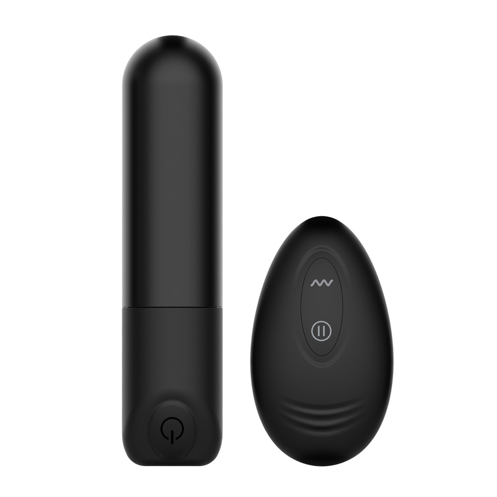 WINYI Rick Bullet Vibrator+Remote Control IPX6 10 Mode Vibration, Black