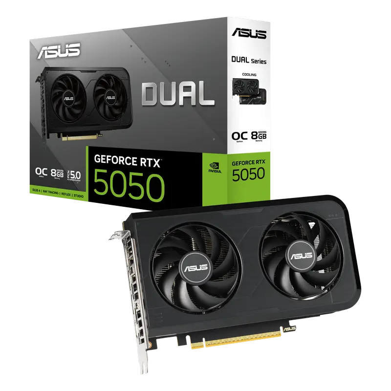 Видеокарта ASUS DUAL-RTX5050-O8G, 8GB GDDR6 128бит
