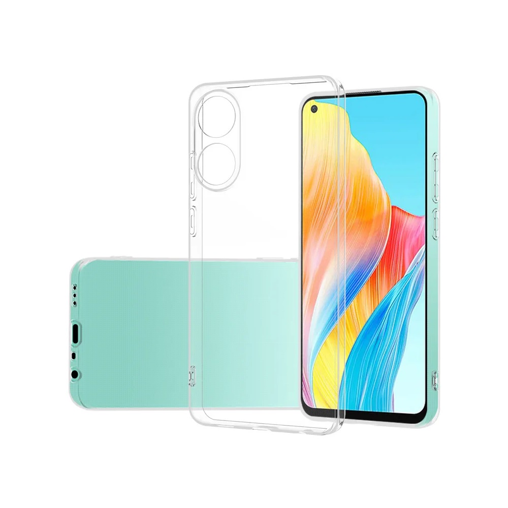 Helmet Case TPU Soft Oppo A78 4G, Clear