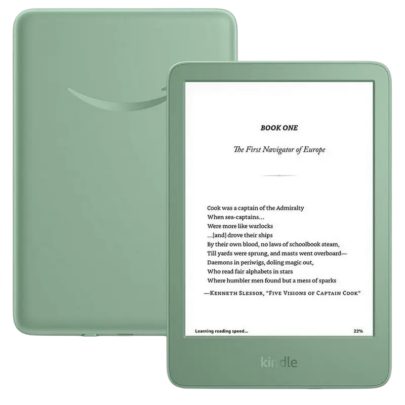 Электронная книга Amazon Kindle (11th Gen) 2024, Matcha