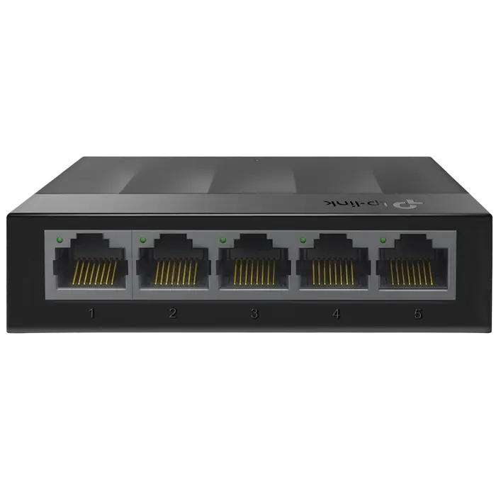 .5-port 10/100/1000Mbps Switch TP-LINK LiteWave "LS1005G", plastic case,Роутеры, Модемы, свичь, usb на lan