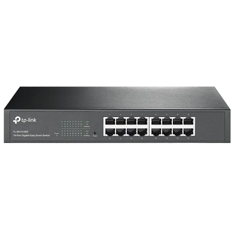 Сетевой коммутатор TP-LINK TL-SG1016DE, 16x 10/100/1000 Мбит/с,Роутеры, Модемы, свичь, usb на lan