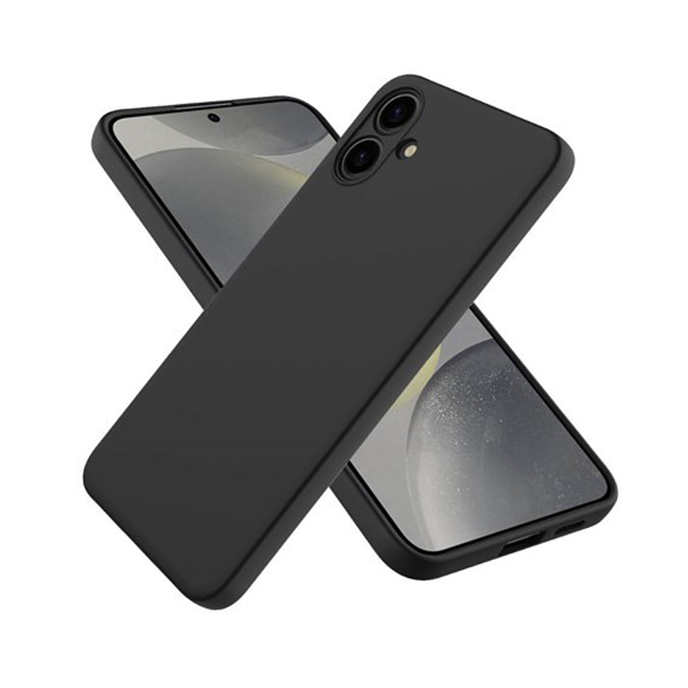 WOO Case Liquid Silicone Samsung A06, Black